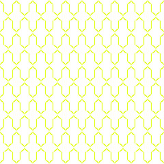 Fototapeta premium geometric temple design yellow seamless repeat pattern