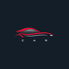 car abstract logo line Simple 
