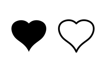 Love icon set. Heart icon vector. Like icon vector.