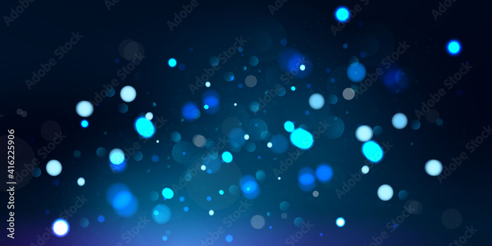 Wall mural abstract blurred light element that can be used for cover decoration bokeh background vector