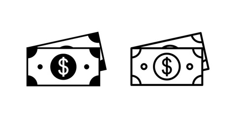 Money icon set. Money vector icon.