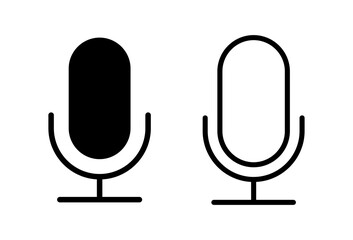 Microphone icon set. karaoke icon vecto