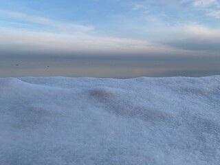 snow covered mountains