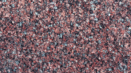 Burgundy granite. Background and texture. Panorama.