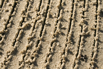 abstract beach sand, plow. brand. signal. texture, background, harmony
