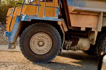Fototapeta na wymiar bulldozer truck vehicle sand construction industrial work