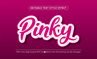 Fototapeta premium Pink Sticker Text Effect, Editable Text Effect