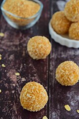 Coconut sweet potato energy balls