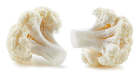 Fresh cauliflower isolated on white
