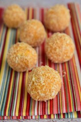 Coconut sweet potato energy balls