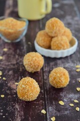 Coconut sweet potato energy balls