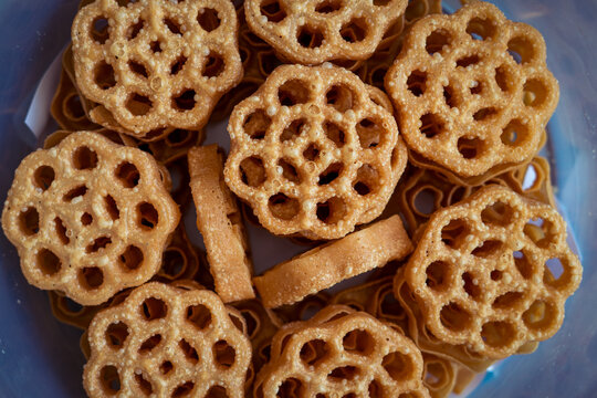 Traditional Malaysian cookies snack known as kuih loyang  for Eid Fitr, Eid Adha and Ramadhan.