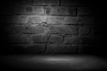 Background of old vintage brick wall texture