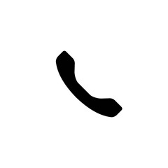 Classic modern handset phone in black line icon. Telephone with button outline illustration. Sign isolated on a white background. For app, graphic design, infographic, web, site, ui, ux. Vector EPS 10