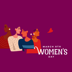 women's day happy celebration 
8 march