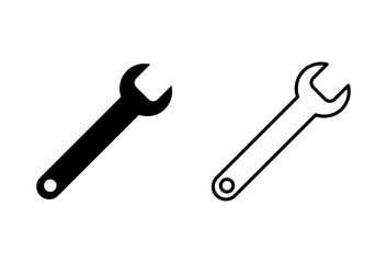 Wrench icon set. repair icon vector. tools icon vector