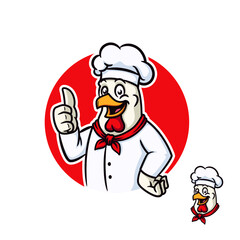 Rooster modern chef vector  mascot