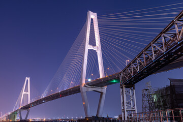 名古屋港の夜景　名港トリトン