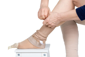 Compression garments for the treatment of lipoedema and lymphoedema.Lymphedema management: Wrapping...