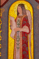 Naklejka premium Anges chant des louanges