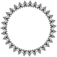 Simple Mandala Shape for Coloring. Vector Mandala. Floral. Flower. Oriental. Coloring Book Page. Outline.
