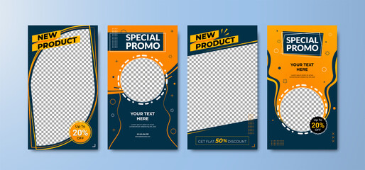 Trendy editable social media story banner. Modern advertisement post template. Stylish background. Suitable for fashion post content, culinary, digital marketing, sale promotion, new product