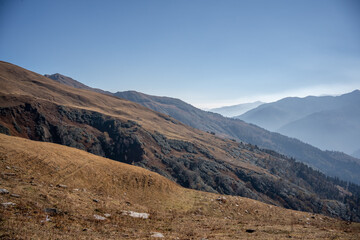 Landscape with sky in Manali, Himachal Pradesh