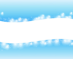 Water foam with copy space.