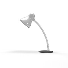 study lamp on white background