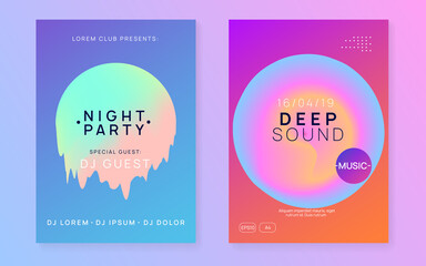 Fest poster and flyer for summer music.