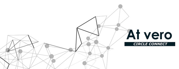 Modern pattern. Vector illustration template. Line style vector. Symbol connect design