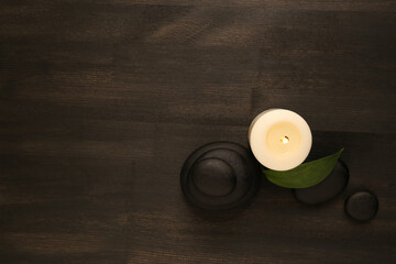 spa composition on a wooden background