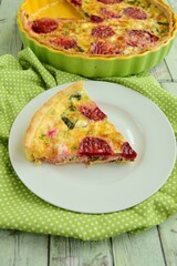 Homemade Red Chard Beetroot Savory Pie