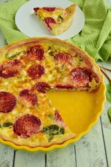 Homemade Red Chard Beetroot Savory Pie