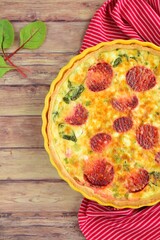 Homemade Red Chard Beetroot Savory Pie