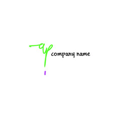 ap initial isolated black initial handwriting or AE handwritten logo for identity