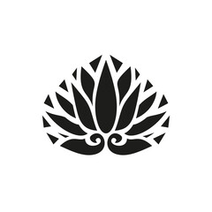Japan style design flower Sign, leaf symbol