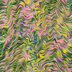 green waves background