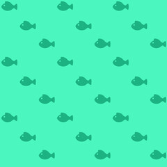 seamless pattern for designer, background, wallpaper for textiles, two-color motif with fish