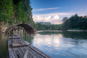 boat in the river in Thailand