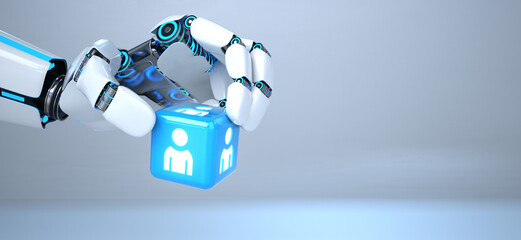 Robot Hand Cube Human © Alexander Limbach