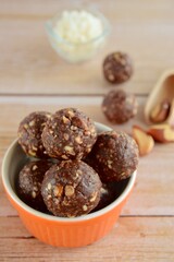 Brazil nut chocolate energy balls