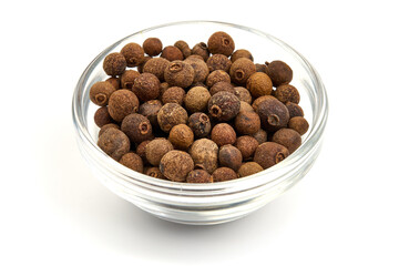 Аllspice pepper, isolated on white background. High resolution image