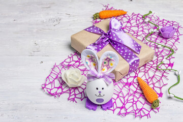 Handmade traditional Easter symbols concept