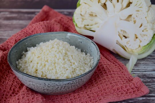 Cauliflower Rice In A Bowl 