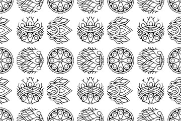 Tribal ethnic pattern semless design