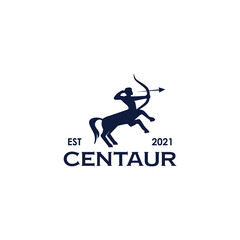 Centaur icon logo design template