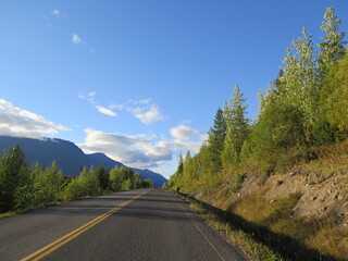 somewhere on the Highway 37 in North British Columbia, Canada, September