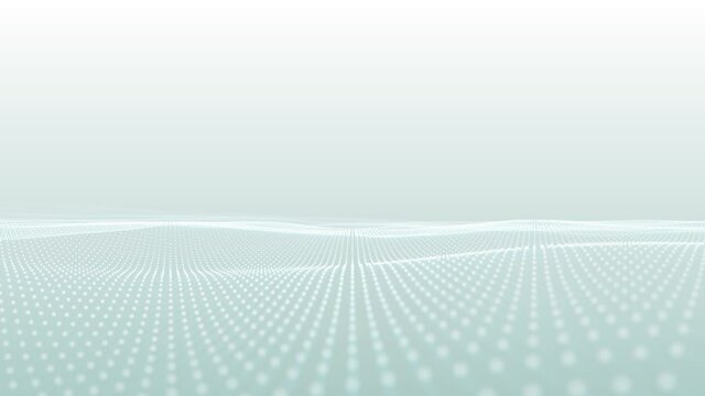 Abstract Waving Mesh Shape Fx Minimal Background Loop/ 4k animation of an abstract background with minimal fractal particle lines waving and seamless looping