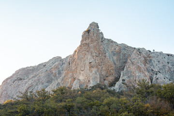 mountain in Crimea on a sunny day